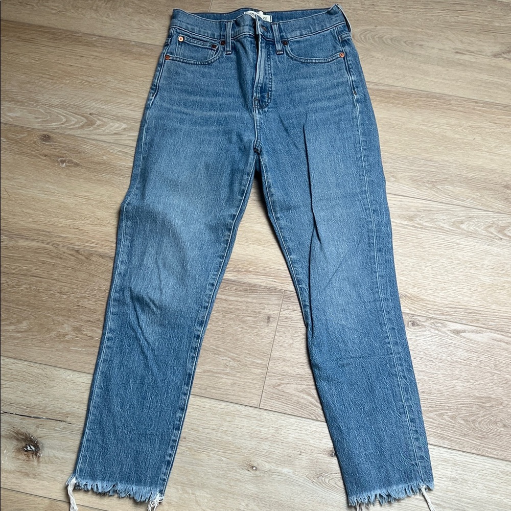 Madewell Straight Leg Blue Jeans
